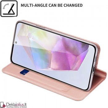 Dux Ducis Skin Pro dirbtinės odos dėklas - rausvas (Samsung Galaxy A36/A56 5G) Dux Ducis Skin Pro dirbtinės odos dėklas - rausvas (Samsung Galaxy A36/A56 5G)